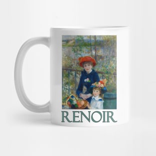 Two Sisters (aka The Terrace) by Pierre-Auguste Renoir Mug